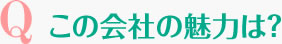 この会社の魅力は？